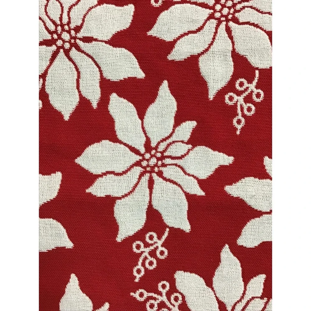 Rachel Ashwell Farmhouse Poinsettia Table Runner 18x108 Farmhouse Cottagecore